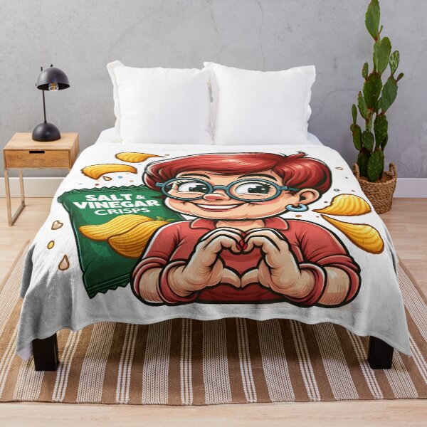 Item preview, Salt & Vinegar Crisp Lover - Quirky Cartoon Art for Snack Fans. designed and sold by The-T-In-Retro.