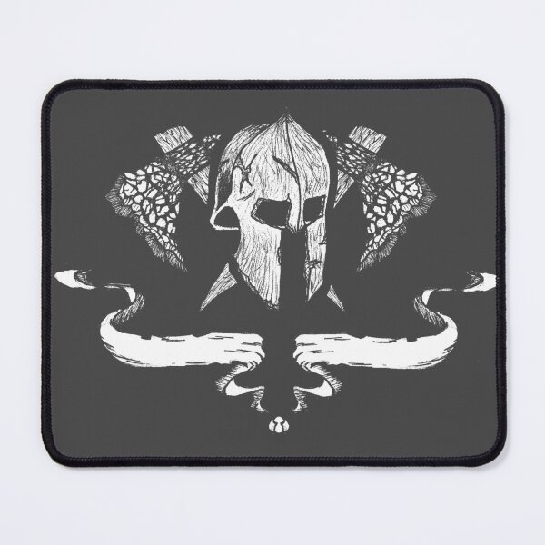 Item preview, Gladiator helmet with axes and flags designed and sold by Half Mess.