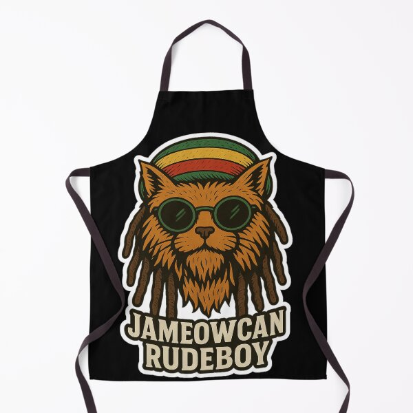 Artikelvorschau, Stoner & Psychonaut Cats – Rude Boy Rasta Cat (Katzenschriftzug) – Psychedelische Retro-Kunst • „JAMEOWCAN RUDEBOY“ entworfen und verkauft von JacobKAurumhead.
