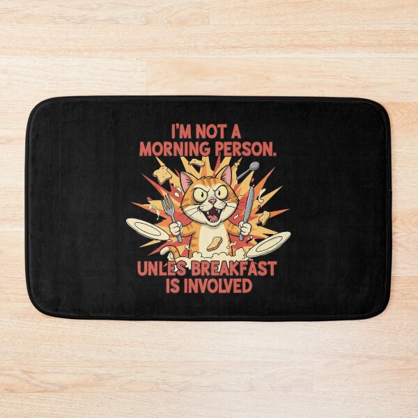 Item preview, Hangry Cat Breakfast Rage designed and sold by Silent Watch Threads..