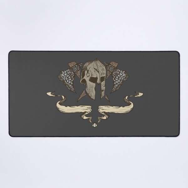 Item preview, Gladiator helmet with axes and flags designed and sold by Half Mess.