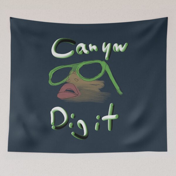 Item preview, Can You Dig It – Funk Face Vibes designed and sold by Getrealdesigns.