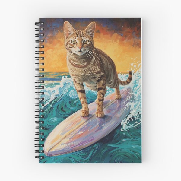 Item preview, Surfing Tabby Cat designed and sold by Pinkgnomie.