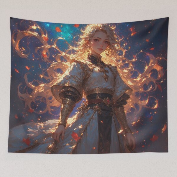 Item preview, Ember Queen iPhone 17 Case – Dark Fantasy Anime Girl with Glowing Hair & Cosmic Flame Art designed and sold by AIARCZ.