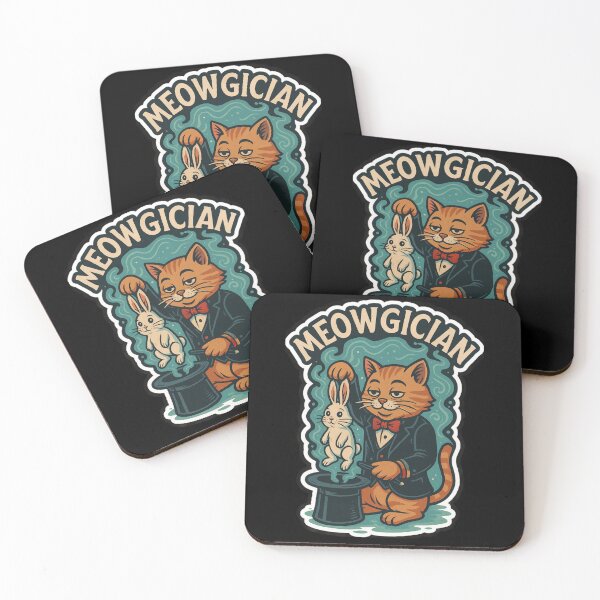 Item preview, Stoner & Psychonaut Cats – Wizard Cat (Cat Lettering) – Psychedelic Retro Art • “MEOWGICIAN” designed and sold by JacobKAurumhead.