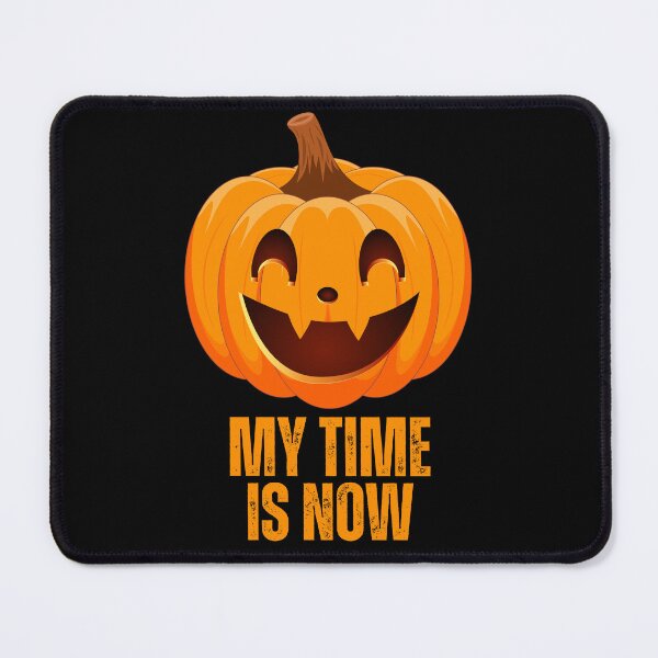Item preview, “My Time Is Now – Funny Halloween Pumpkin Design” designed and sold by Karim-Karem.