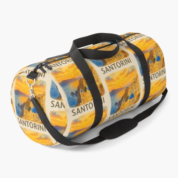 Item preview, Santorini Sea View Watercolor Poster designed and sold by Bratak.