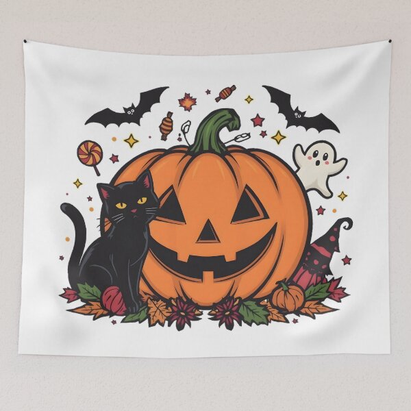 Item preview, Halloween graphic art designed and sold by Art Crea Nova.