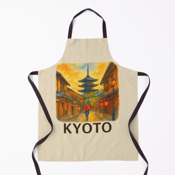 Item preview, Kyoto Gion District Watercolor Poster designed and sold by Bratak.