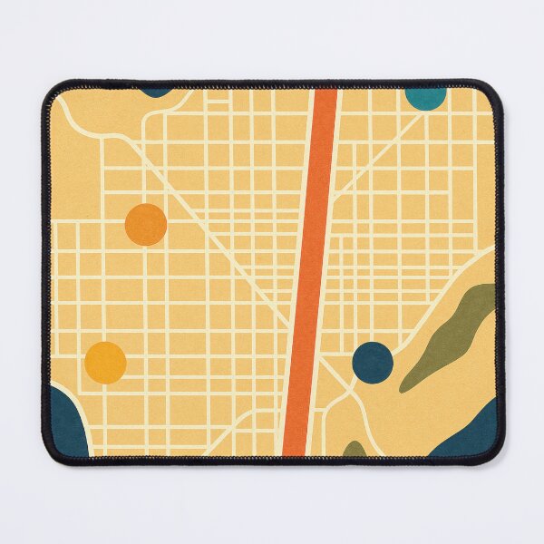 Item preview, Minimalist Phoenix — Abstract Desert City Map designed and sold by Pink & California.