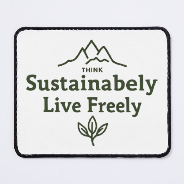 Item preview, Think Sustainably – Live Freely | Eco-Inspired German T-Shirt designed and sold by Artaprintly.