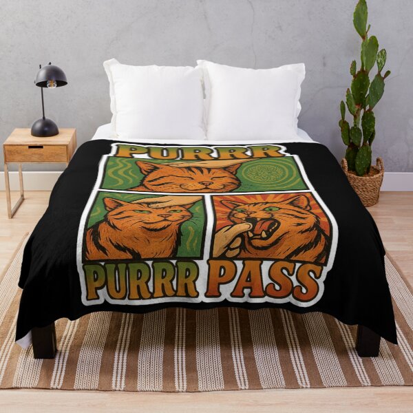 Item preview, Stoner & Psychonaut Cats – Cat Comic (Lettering) – Psychedelic Retro Art • “PURRR / PURRR PASS” designed and sold by JacobKAurumhead.