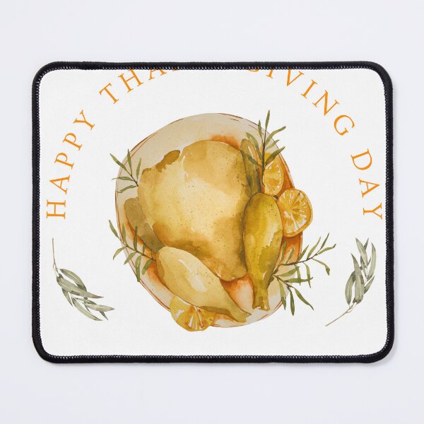 Item preview, Happy Thanksgiving Roasted Turkey Dinner Watercolor Sticker designed and sold by TheRosyCanvas.