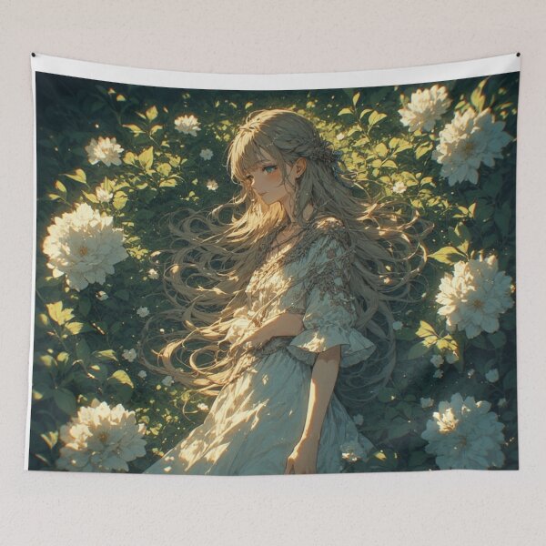 Item preview, Ethereal Anime Girl Floral Aesthetic | Soft Glow iPhone 17 Case designed and sold by AIARCZ.