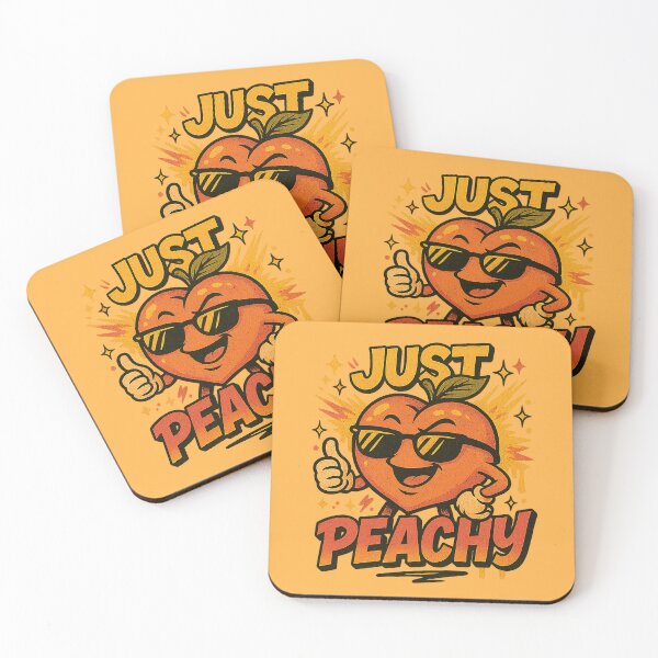 Item preview, Just Peachy – Cool Cartoon Peach Graffiti Design designed and sold by LUWAKKA.