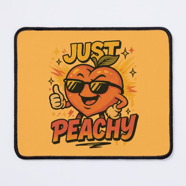 Item preview, Just Peachy – Cool Cartoon Peach Graffiti Design designed and sold by LUWAKKA.