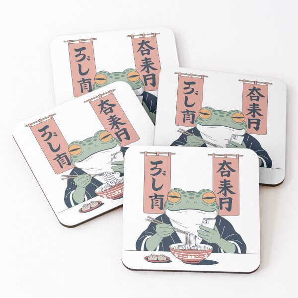 Item preview, Smartphone is soul Noodles are life Funny Frog - Japanese Ukiyo-e Aesthetic Toad designed and sold by Jaanussar.