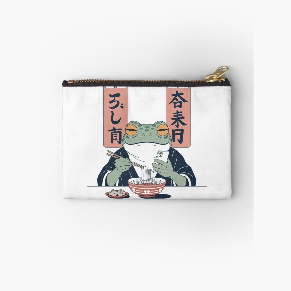 Item preview, Smartphone is soul Noodles are life Funny Frog - Japanese Ukiyo-e Aesthetic Toad designed and sold by Jaanussar.