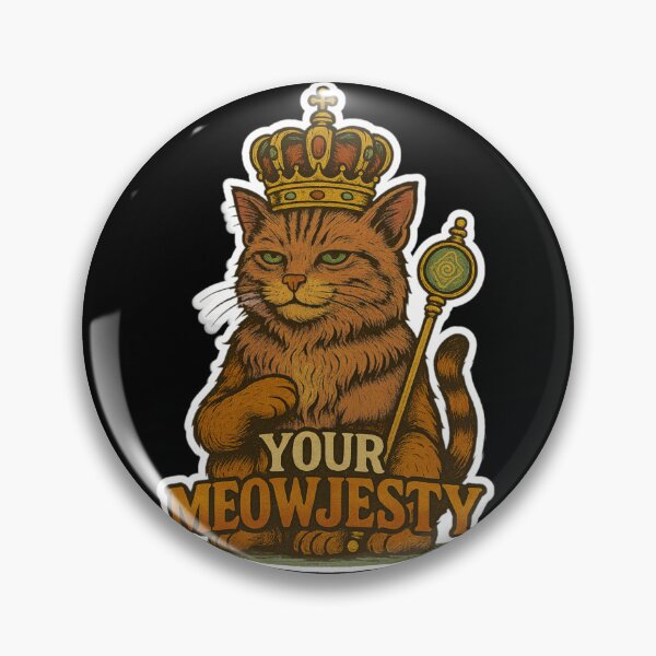 Item preview, Stoner & Psychonaut Cats – Royal Cat (Cat Lettering) – Psychedelic Retro Art • “YOUR MEOWJESTY” designed and sold by JacobKAurumhead.