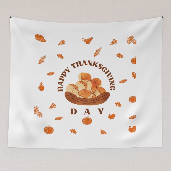 Item preview, Watercolor Thanksgiving Dinner Rolls Sticker - Basket of Bread Foodie Art designed and sold by TheRosyCanvas.