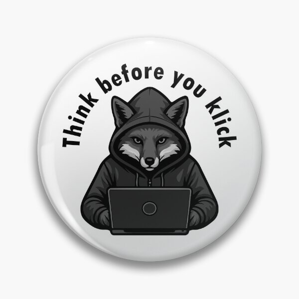 Item preview, Think before you click - Cyber Security designed and sold by HandicraftArt.