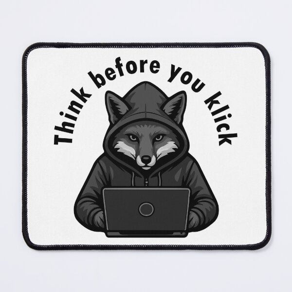 Item preview, Think before you click - Cyber Security designed and sold by HandicraftArt.