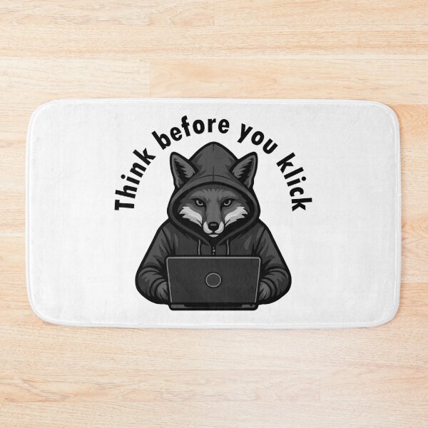 Item preview, Think before you click - Cyber Security designed and sold by HandicraftArt.