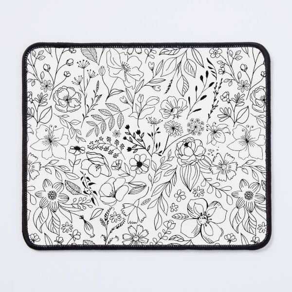 Item preview, Flowers Black & White Meadow Floral designed and sold by Magnuna.