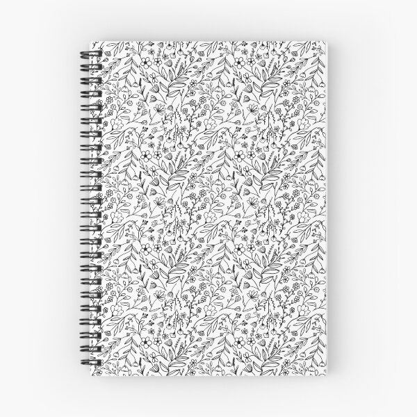Item preview, Flowers Black & White Meadow Floral designed and sold by Magnuna.