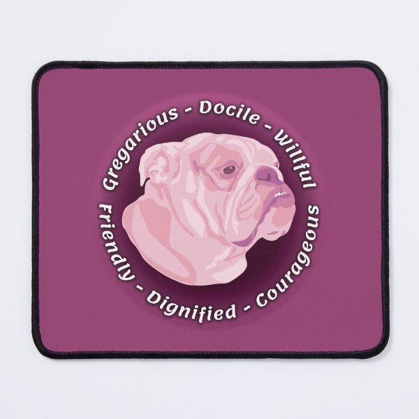 Item preview, Pink Beloved English Bulldog Personality designed and sold by DuFauna.