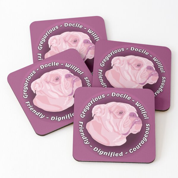 Item preview, Pink Beloved English Bulldog Personality designed and sold by DuFauna.