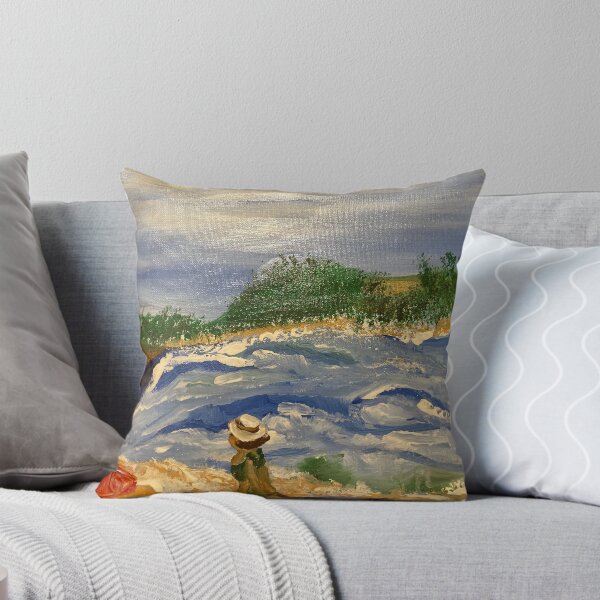 Item preview, Beach Scene – “Sea Breeze and Daisy Sky” designed and sold by FNart1322.
