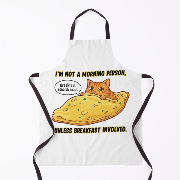 Item preview,  Breakfast Stealth Mode Cat designed and sold by Silent Watch Threads..