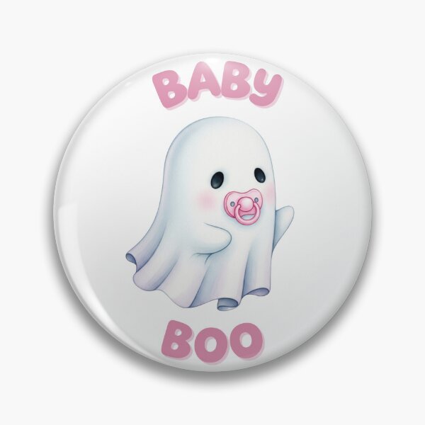 Item preview, Baby Boo – Cute Soft Ghost with Pacifier designed and sold by ChibiNekoSpace.
