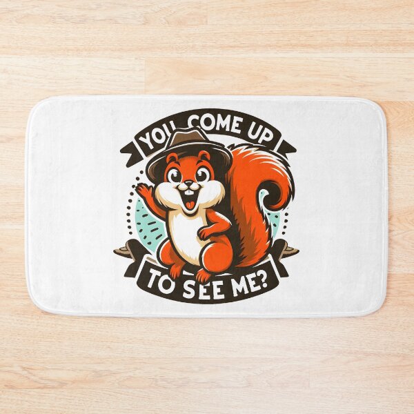 Item preview, Cute Squirrel Illustration with Fun Text for Animal Lovers. designed and sold by The-T-In-Retro.