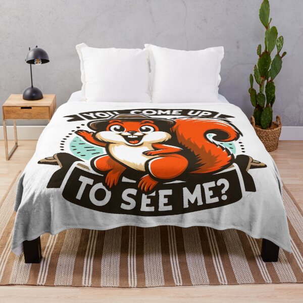 Item preview, Cute Squirrel Illustration with Fun Text for Animal Lovers. designed and sold by The-T-In-Retro.