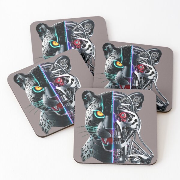 Item preview, Cheetah | Half Robotic Futuristic Wild Cat Design designed and sold by Naturalite19.