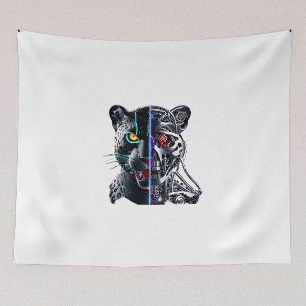 Item preview, Cheetah | Half Robotic Futuristic Wild Cat Design designed and sold by Naturalite19.