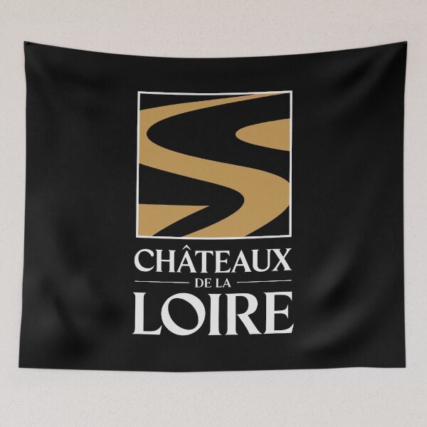 Item preview, Classic Emblem of the Loire Castles with Flowing River designed and sold by SplashTastic.