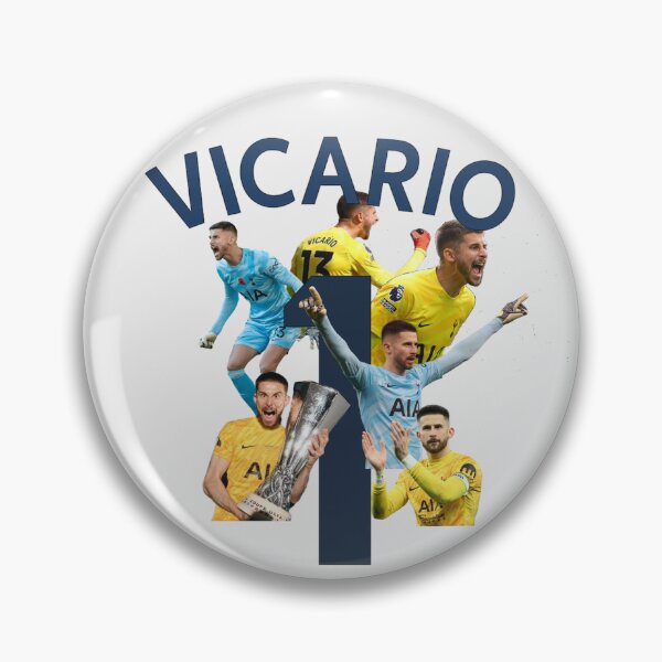 Item preview, Vicario #1 Spurs Goalkeeper Fan Art | Dynamic Surround Design | Blue & White Football Print designed and sold by Kings Clothing.