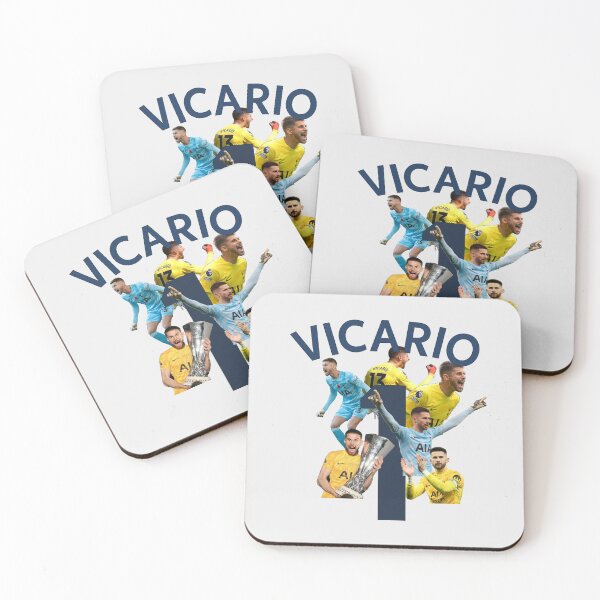 Item preview, Vicario #1 Spurs Goalkeeper Fan Art | Dynamic Surround Design | Blue & White Football Print designed and sold by Kings Clothing.