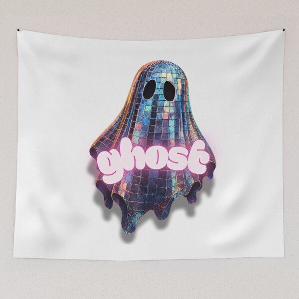 Item preview, Disco Ball Ghost Retro Vaporwave Art | Shiny Mirror Ghost Aesthetic Design designed and sold by asudesign.