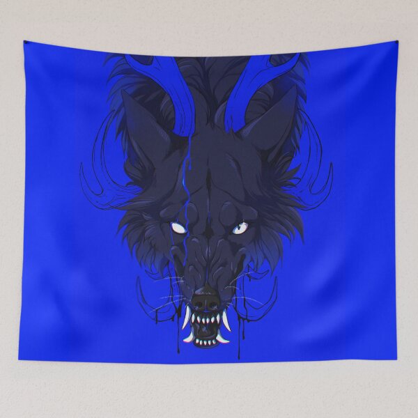 Item preview, Pierce - Wolf with antlers designed and sold by Luccain.Art.