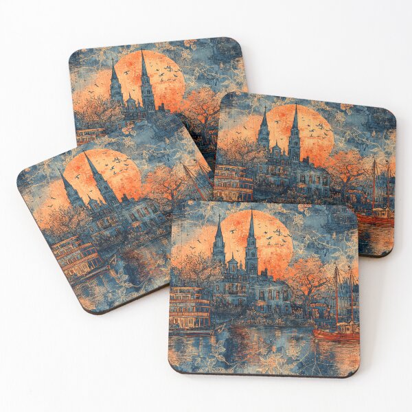 Item preview, Halloween City At Night Art designed and sold by Infopreneur1231.