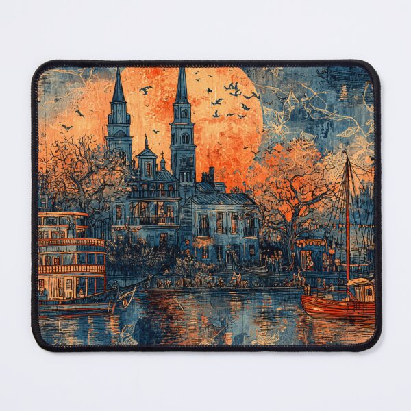 Item preview, Halloween City At Night Art designed and sold by Infopreneur1231.