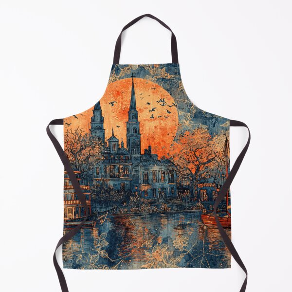 Item preview, Halloween City At Night Art designed and sold by Infopreneur1231.