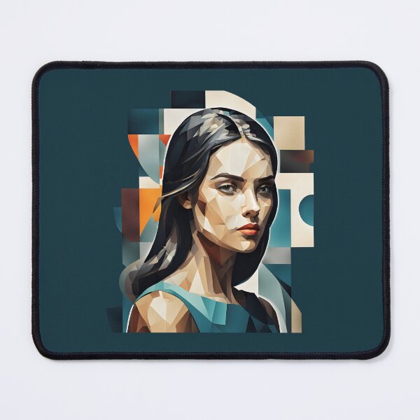 Item preview, Girl in the style of cubism designed and sold by PrintLabStudio.