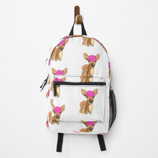Item preview, Danielle the Deer in a Colorful Pink Hat – animalzinhats designed and sold by Ashley’sAnimalz.