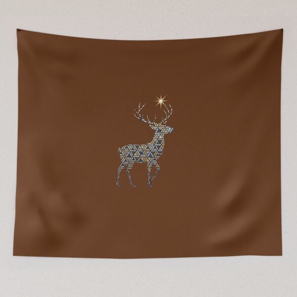 Item preview, Golden Geometric Reindeer – Magic of Winter Light designed and sold by Studio Yvonne .
