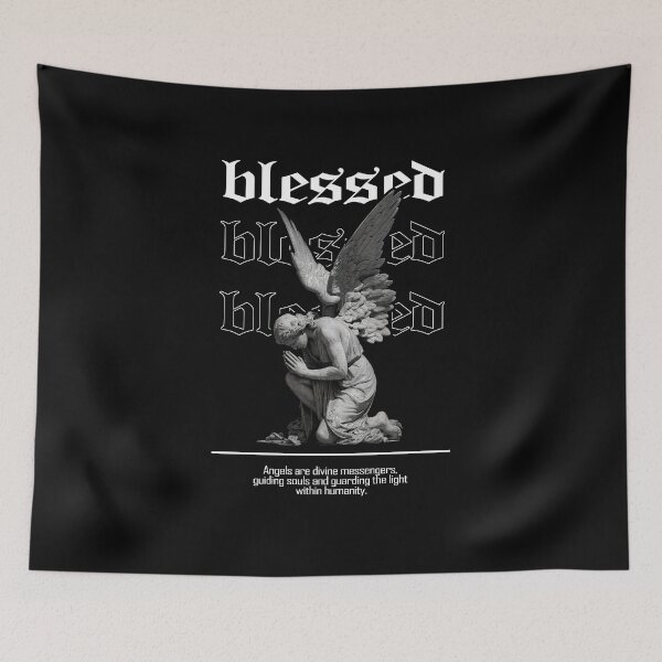 Item preview, Blessed Angel – Divine Messenger Gothic Art designed and sold by Enea Kelo.